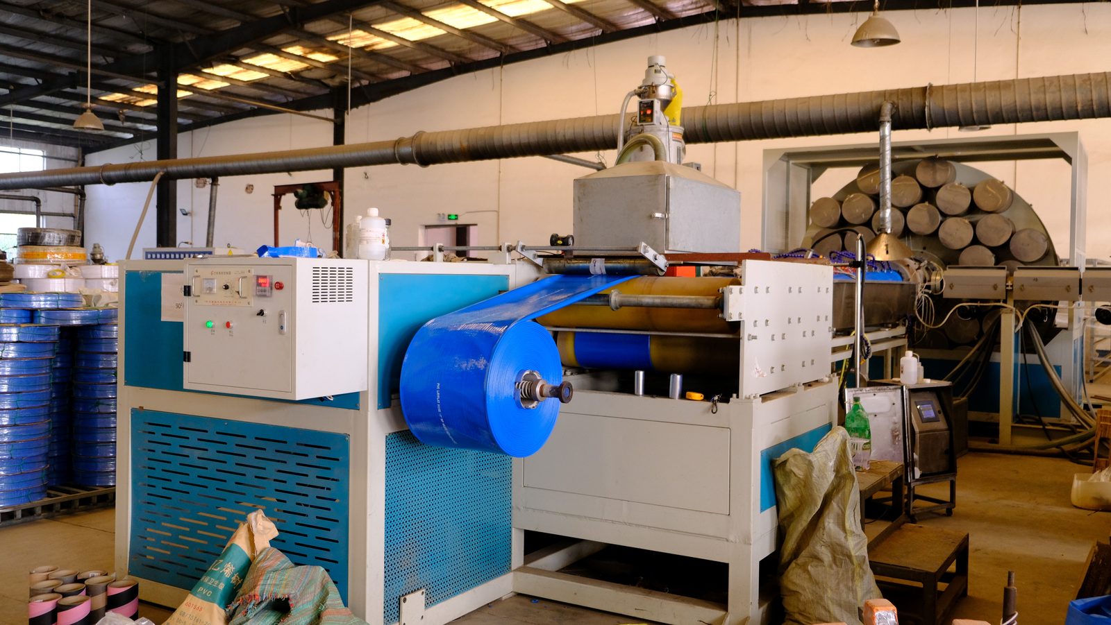 Automatic layflat hose production line